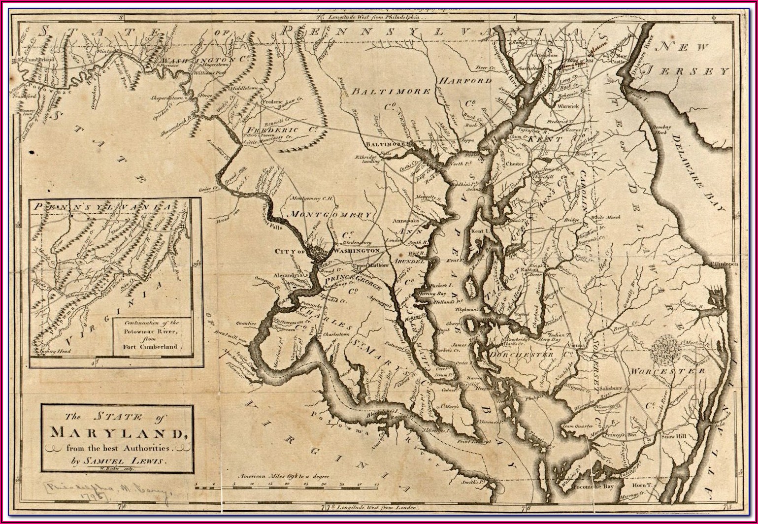 Historic Maps Of Baltimore County Maryland