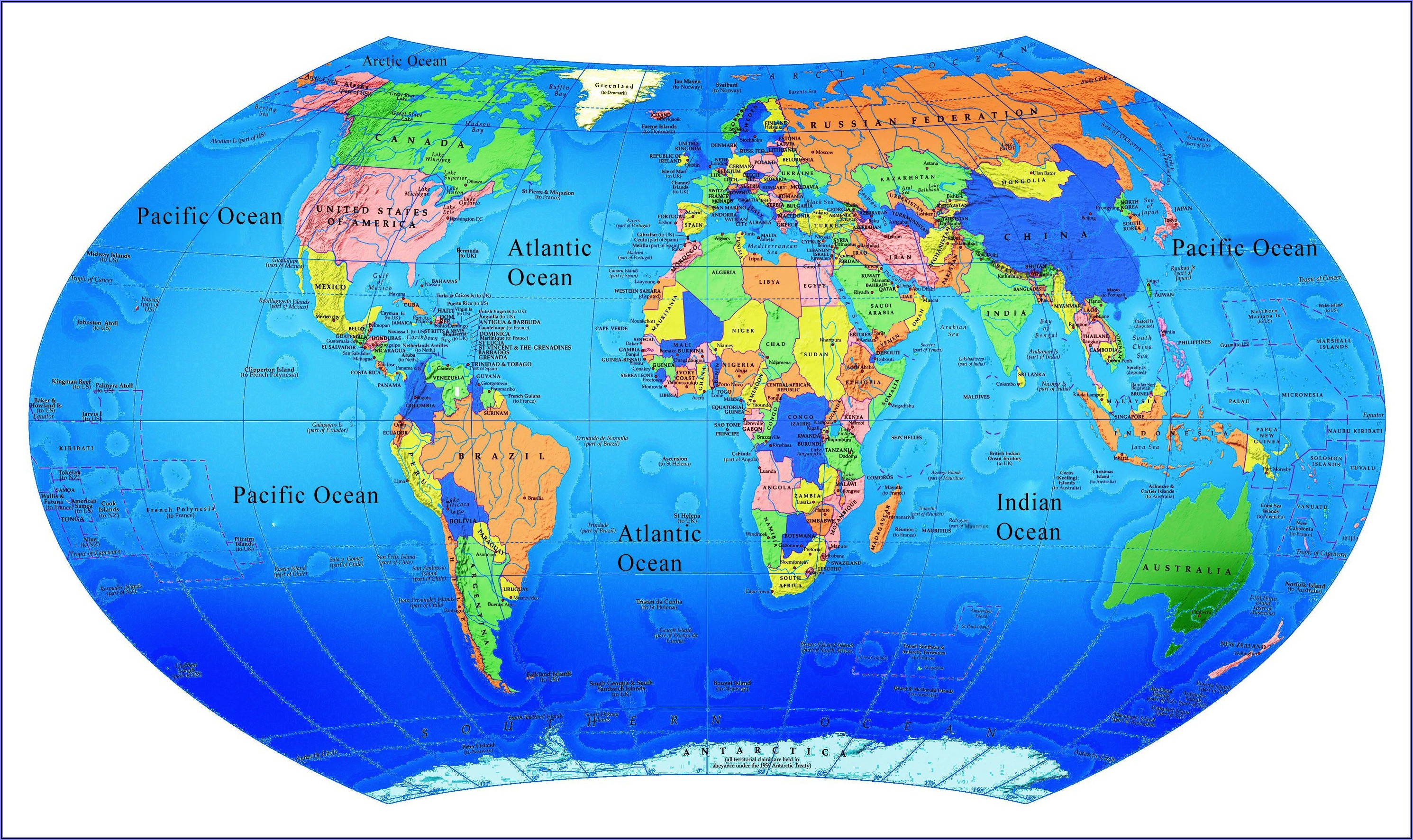 Interactive World Map With Countries