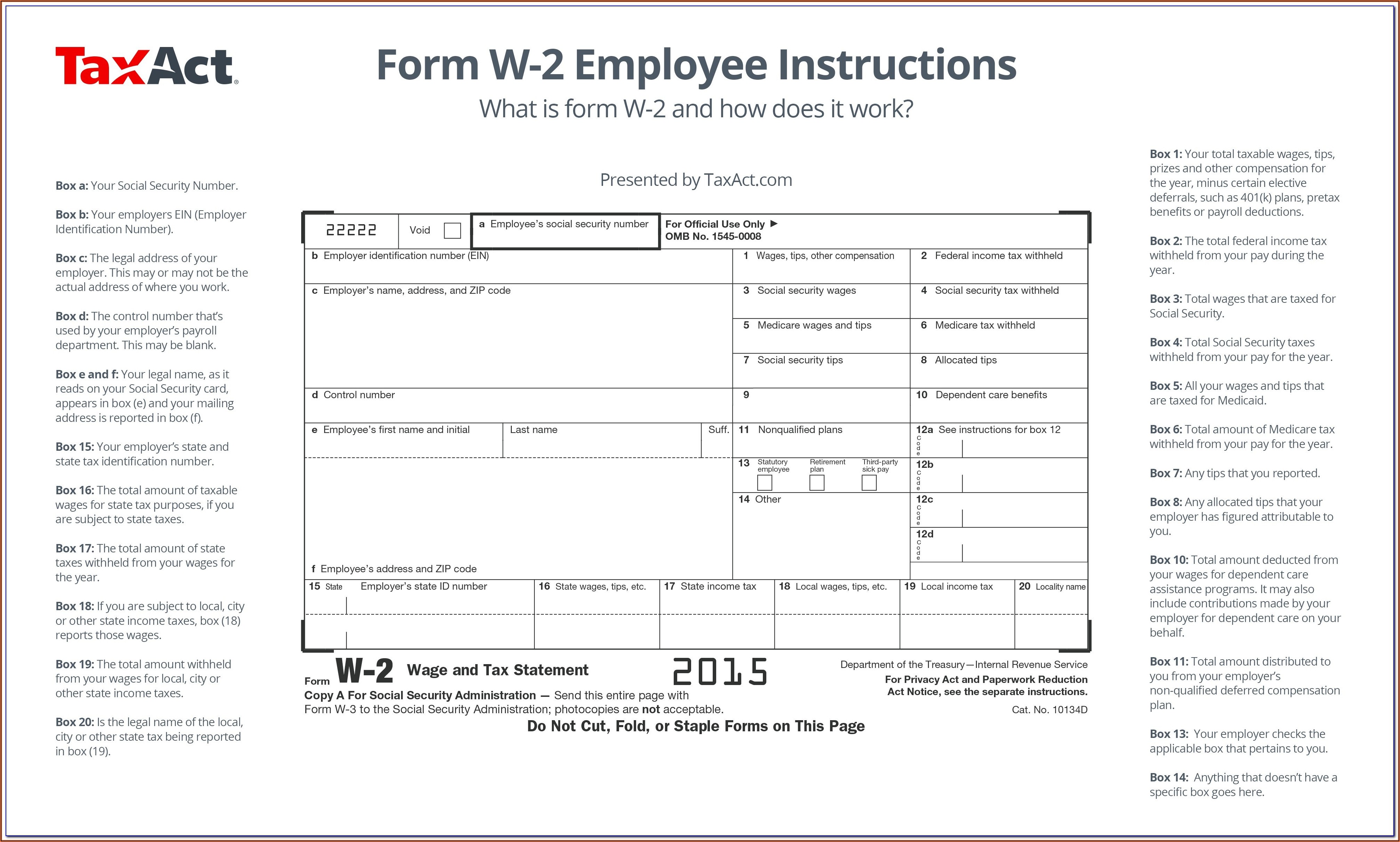 Irs W2 Form 2014