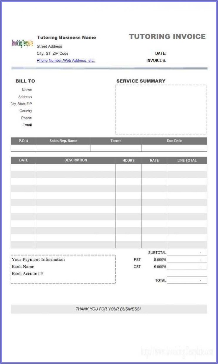 Lawn Mower Invoice Template