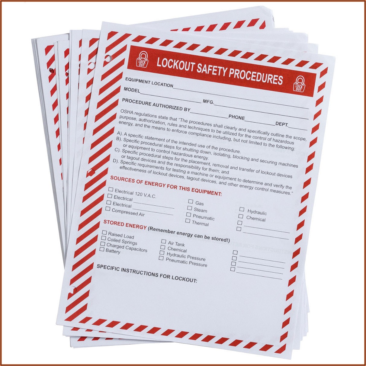 Lockout Tagout Training Form