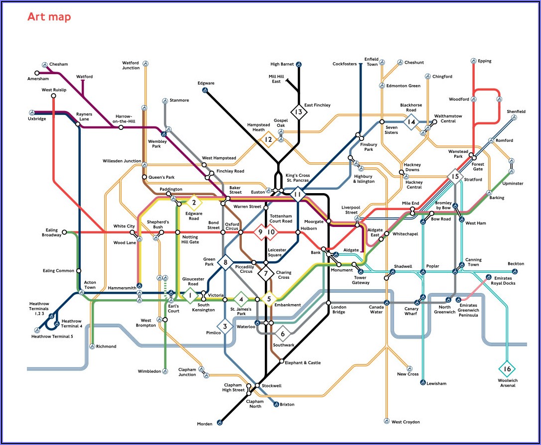 London Tube Map Artists