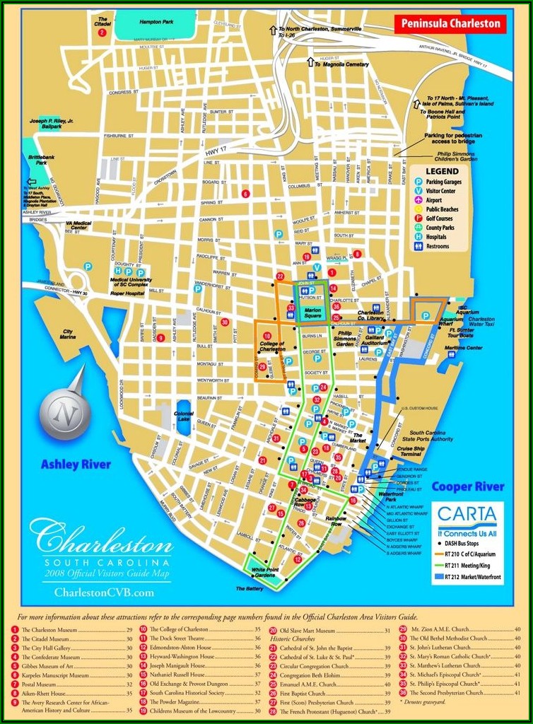 Map Charleston Sc Historic District