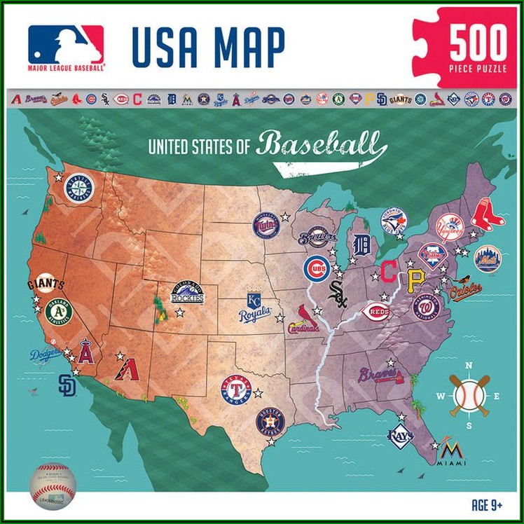 Map Of All 30 Baseball Stadiums