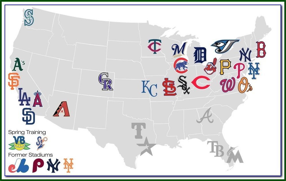 Map Of All Minor League Baseball Stadiums