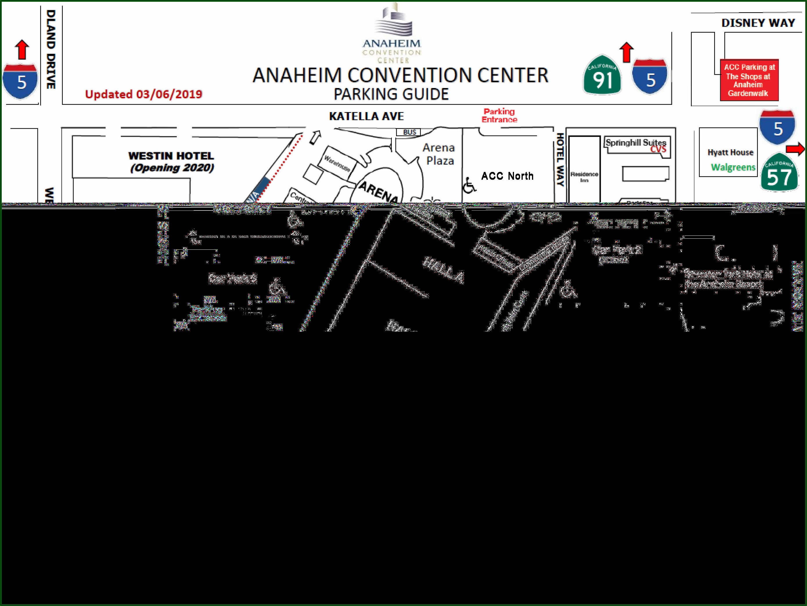 Map Of Hotels Around Anaheim Convention Center