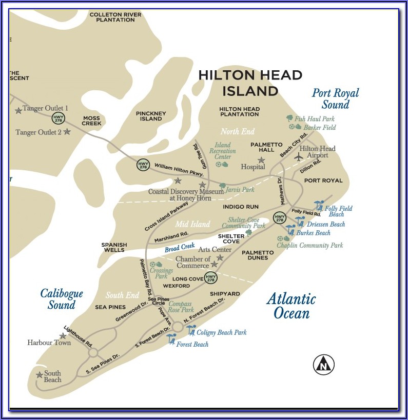 Map Of Hotels On Hilton Head Island