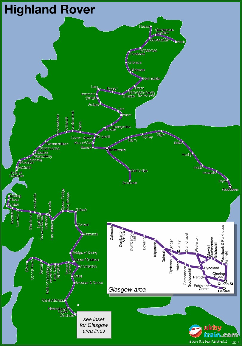 Map Of Scottish Highland Railways