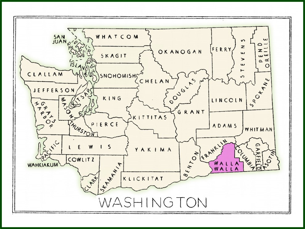 Map Of Walla Walla Washington State