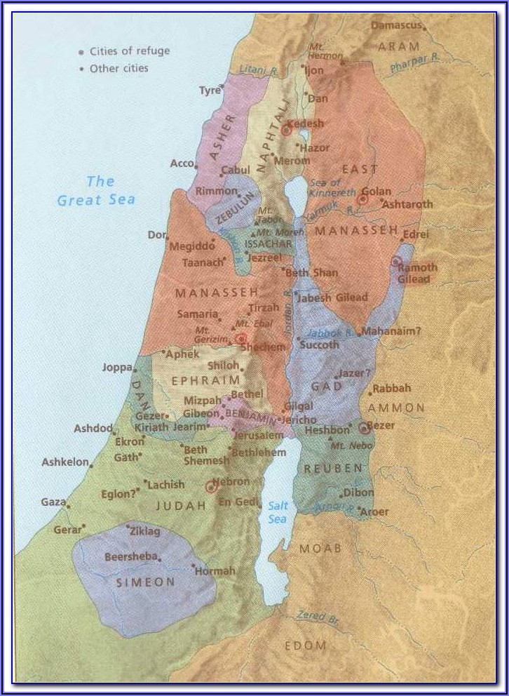 Maps Of Biblical Israel