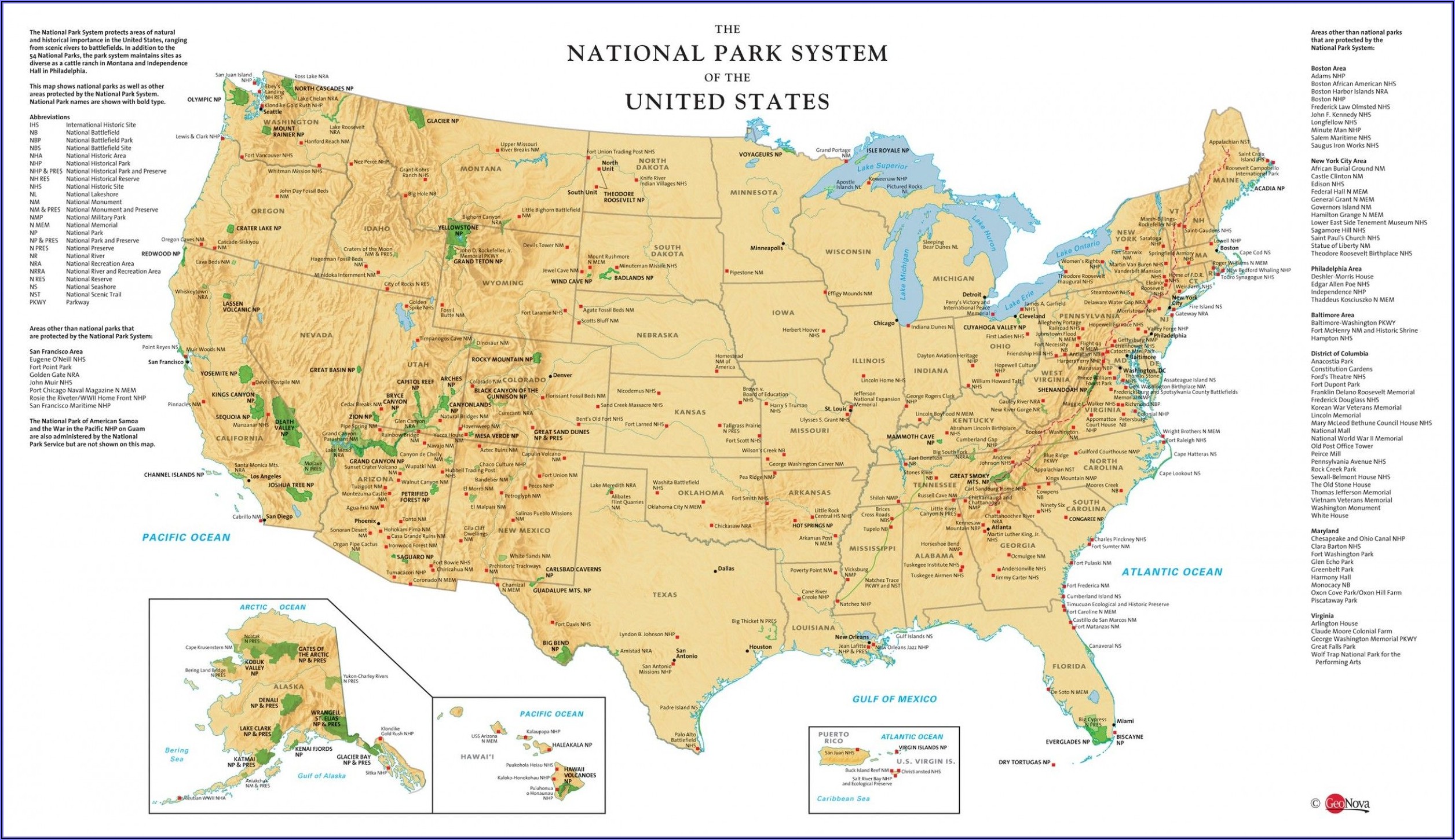 Maps Of National Parks In Us