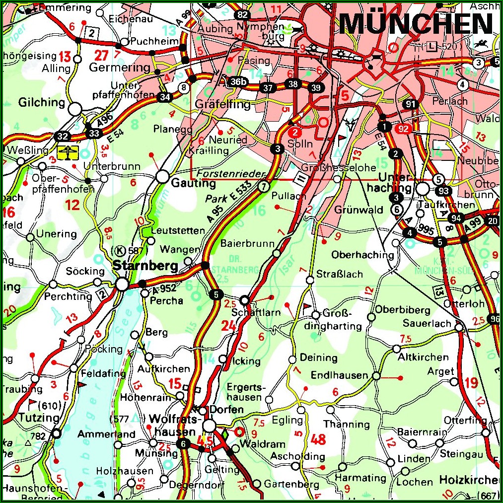 Michelin Maps Germany Bavaria