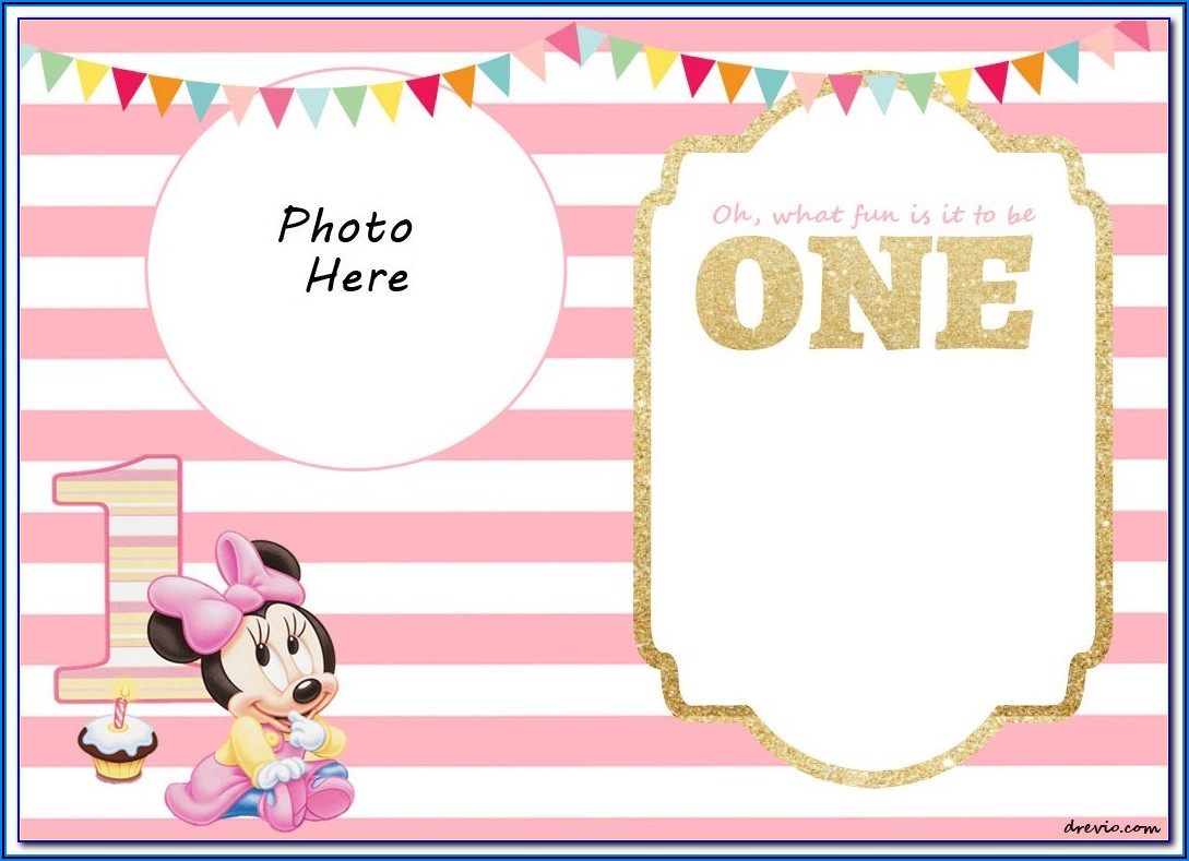 Minnie Mouse Birthday Invitations Free