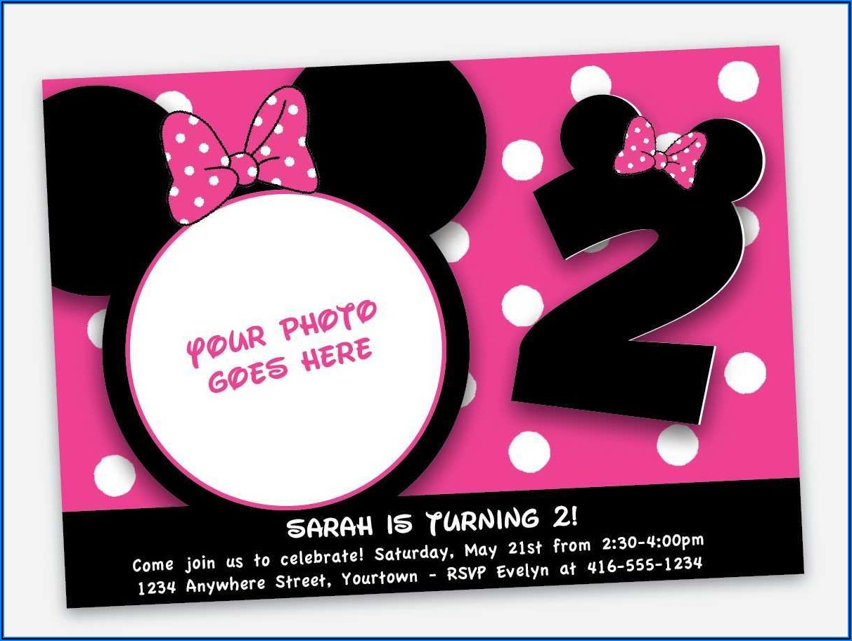 Minnie Mouse Birthday Invitations Online Free