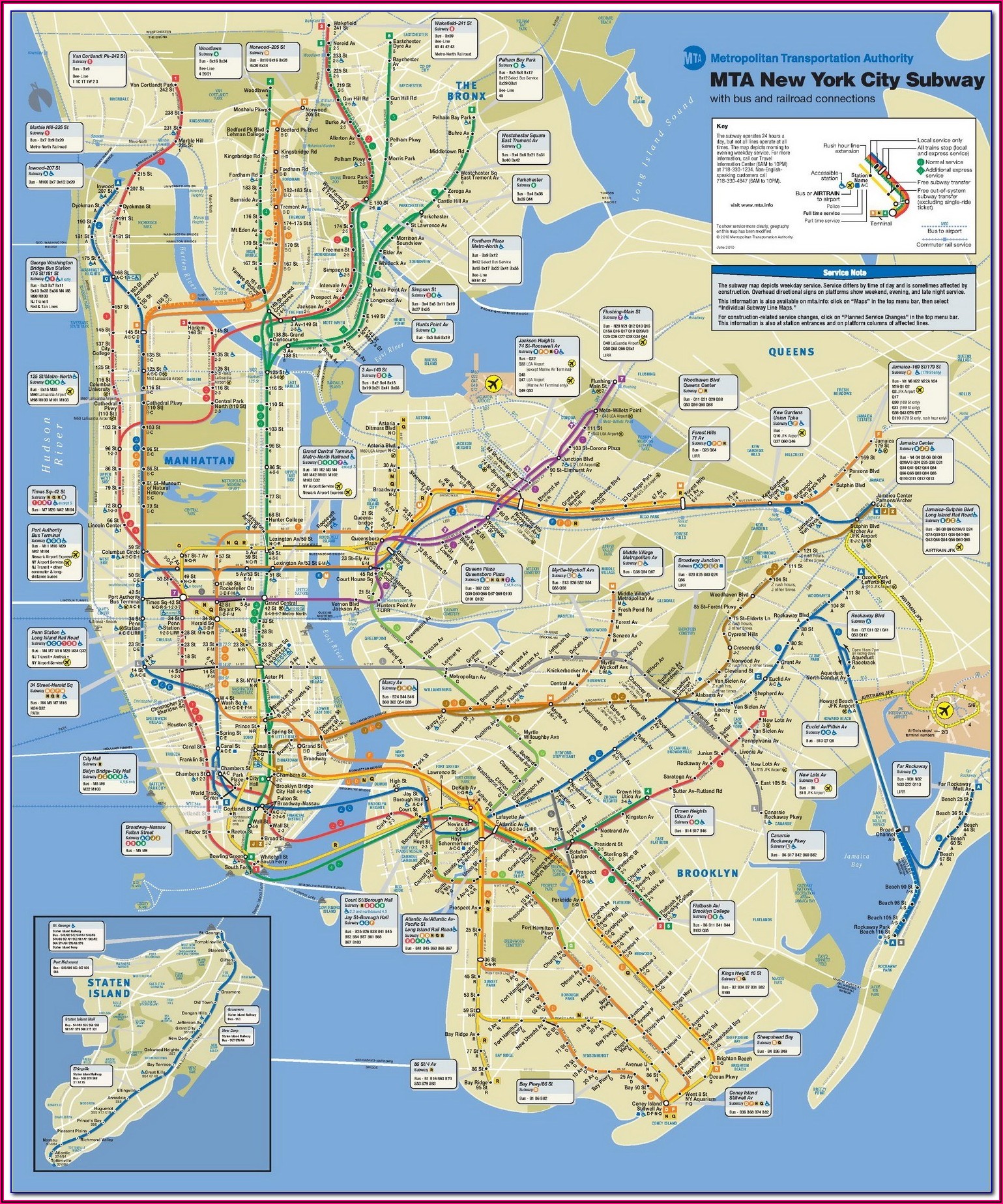 Mta Map New York City Subway