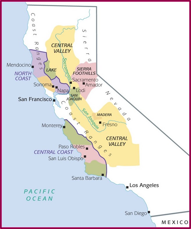 Napa Valley Vintners Association Map