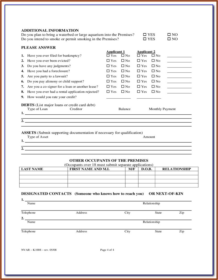 Oregon Rental Agreement Form 818a