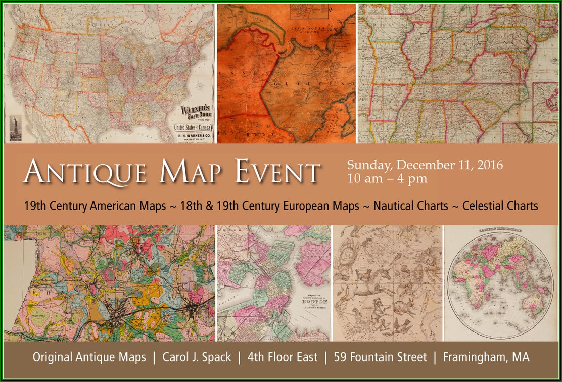 Original Antique Maps By Carol J. Spack