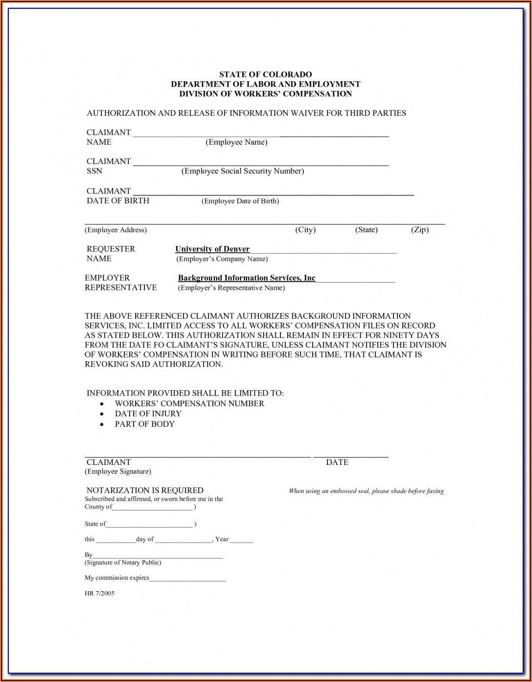 Osha Workers Comp Forms