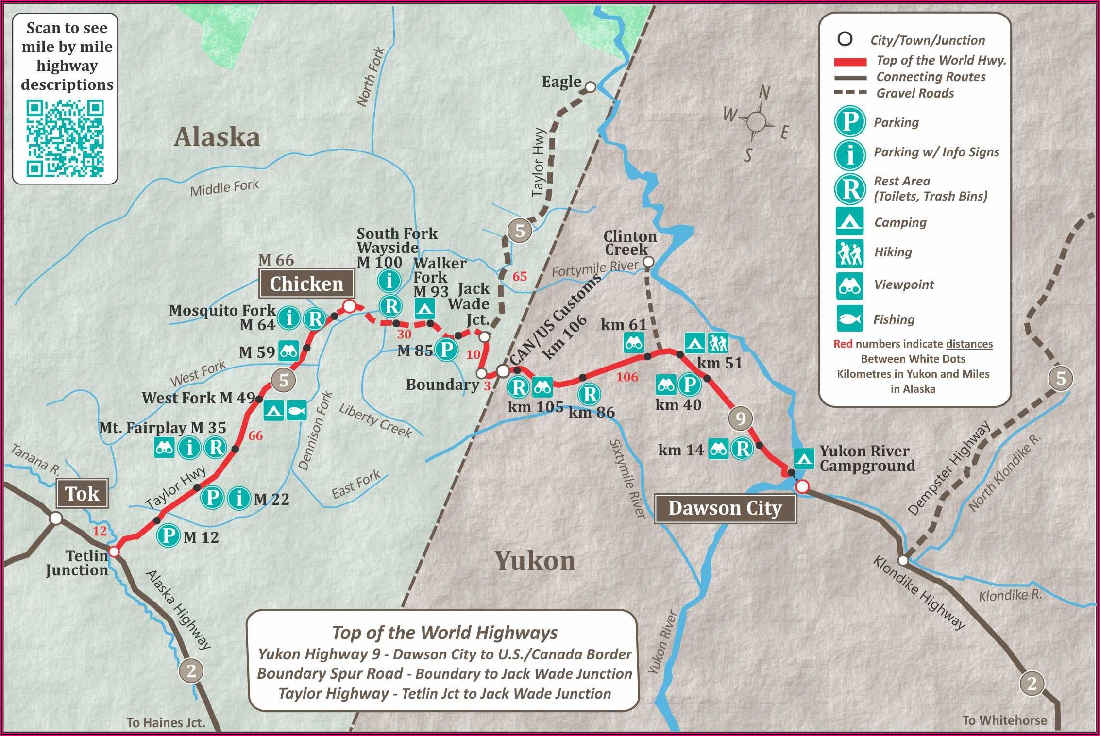Road Map Of Alaska Highway