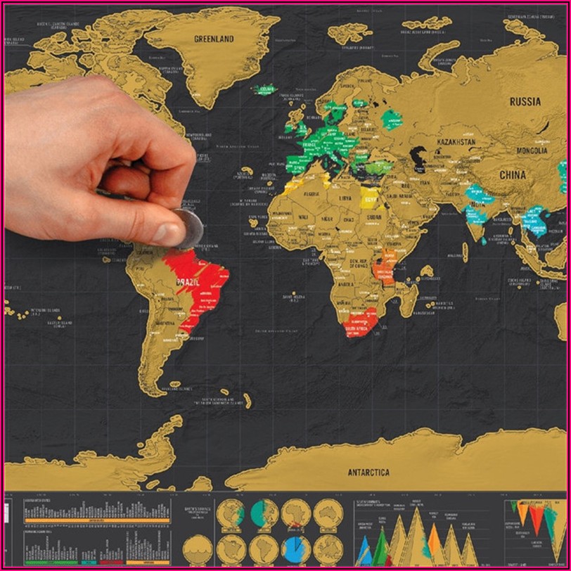 Scratch Off Travel Wall Map