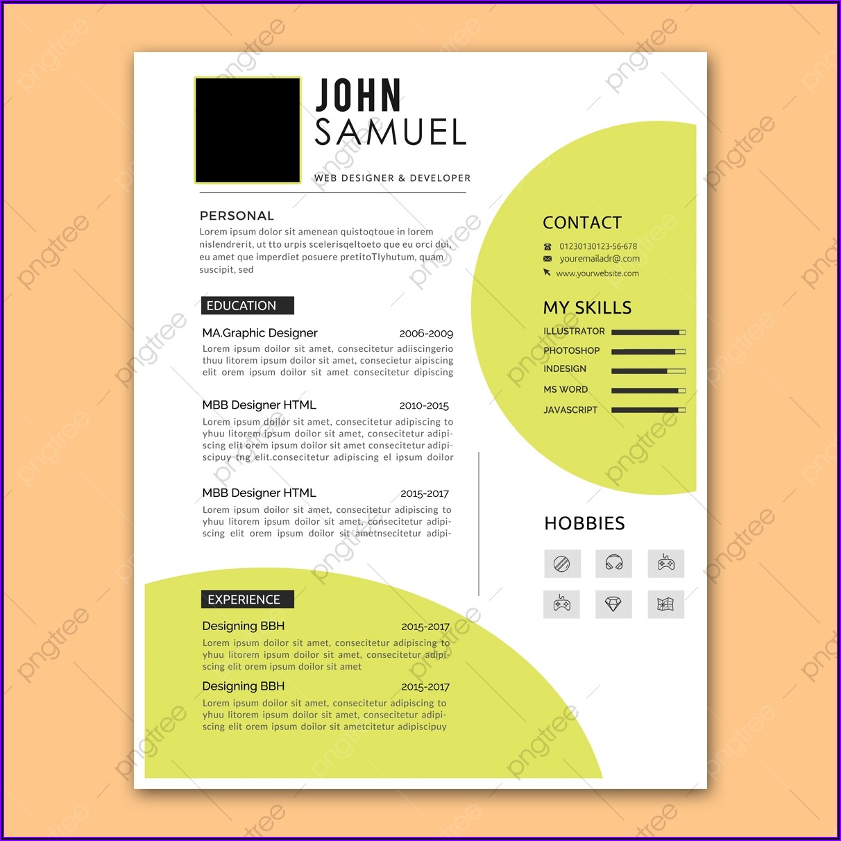 Simple Resume Layout Download