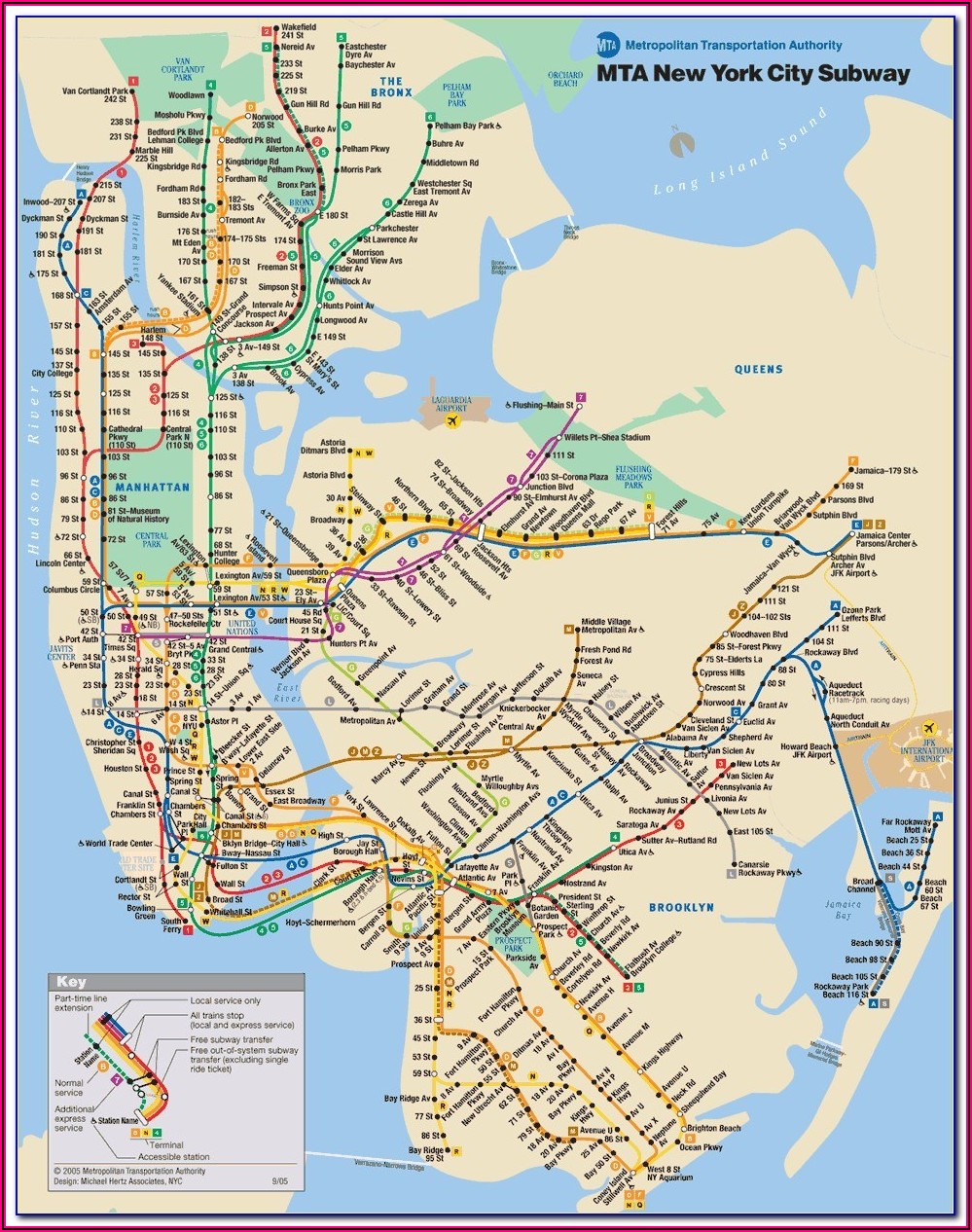 Subway Map New York Pdf