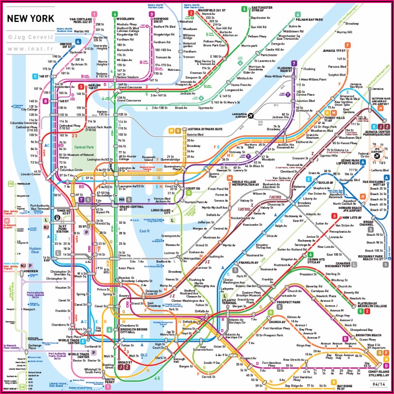 Subway Map Of New York