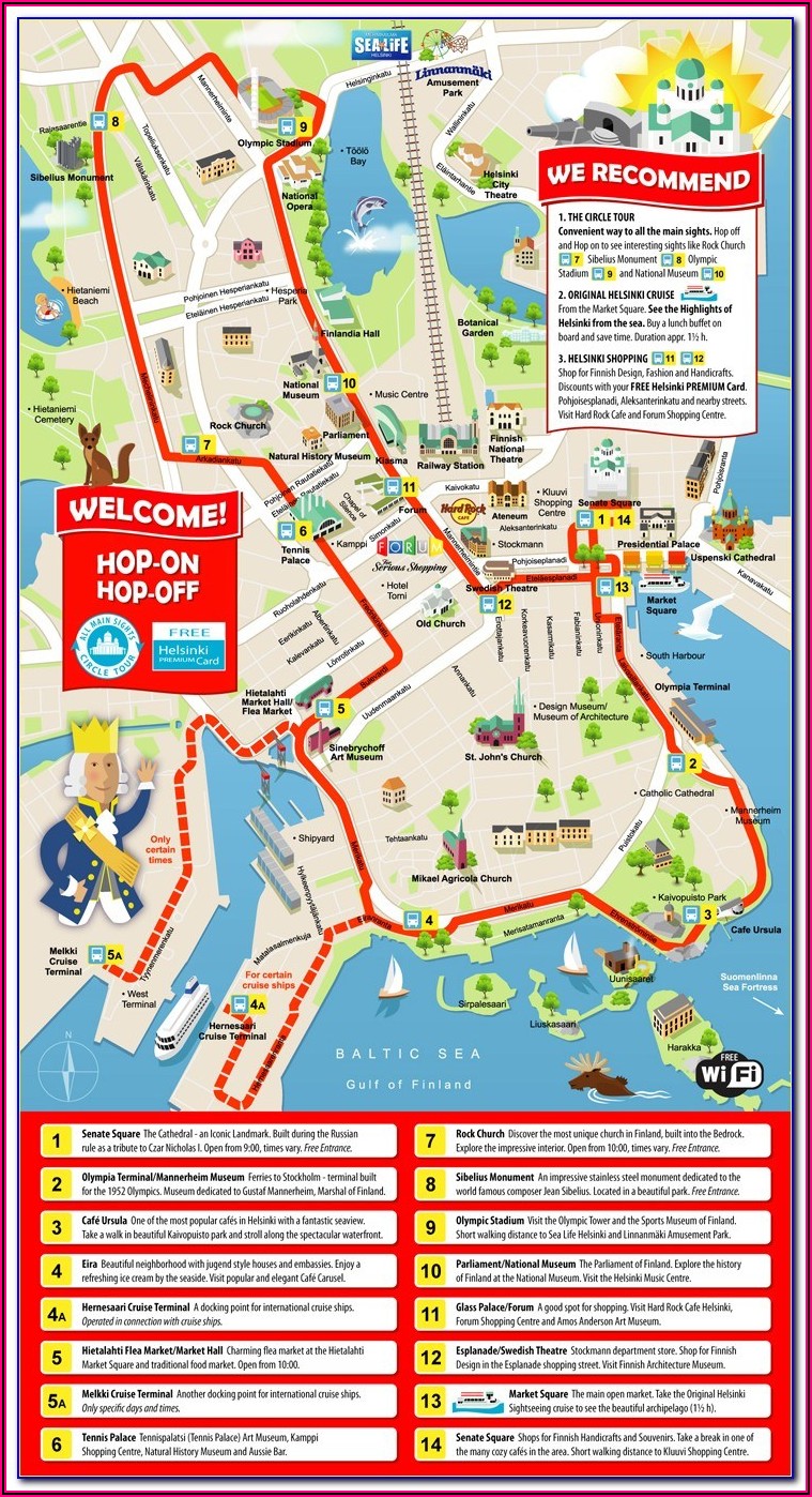 Sydney Hop On Hop Off Bus Route Map