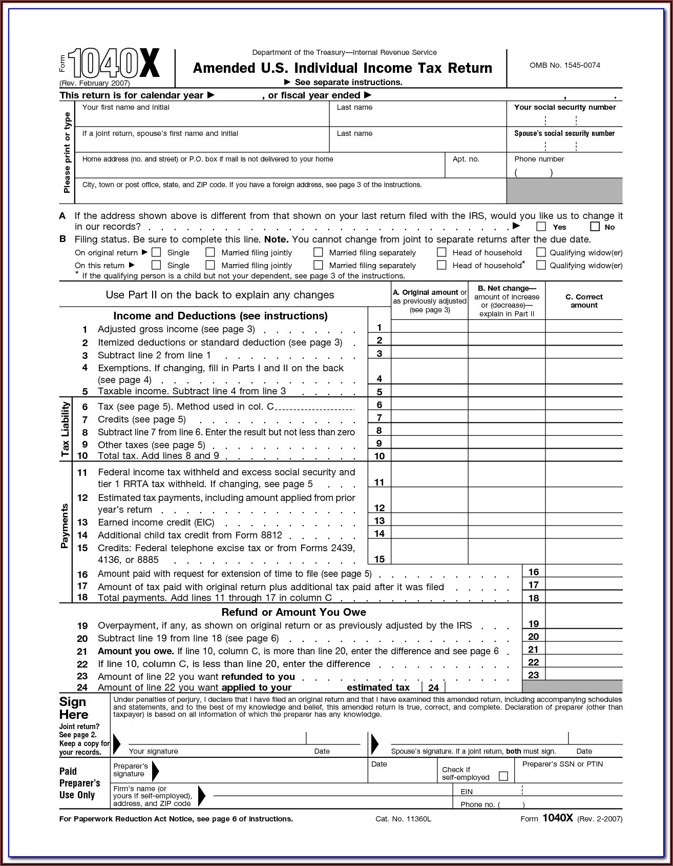 Tax Forms Printable