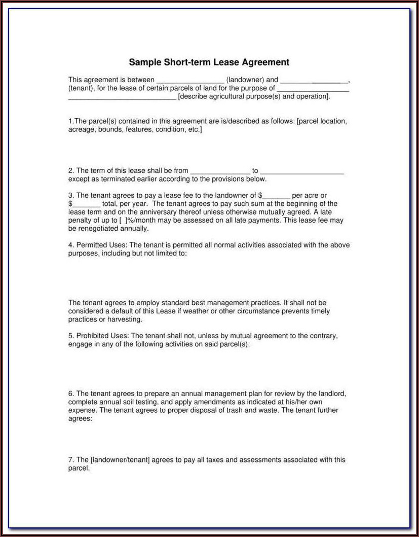 Texas Rental Agreement Form Pdf