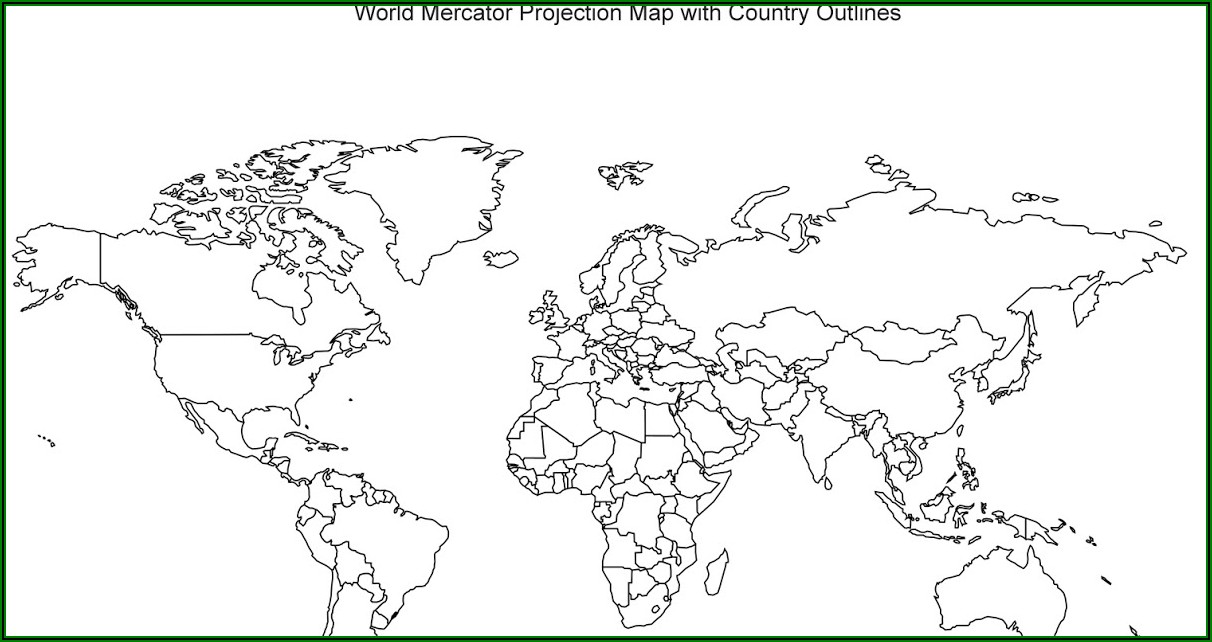 Unlabelled World Map
