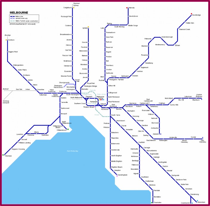 Vic Rail Train Map