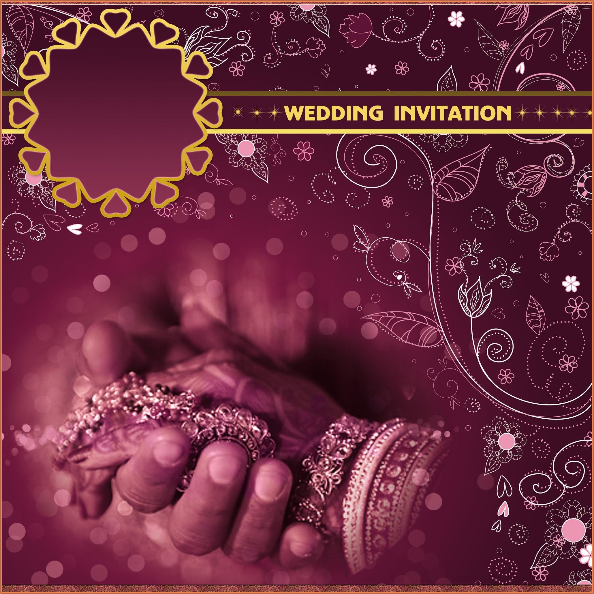 Wedding Invitation Templates Indian