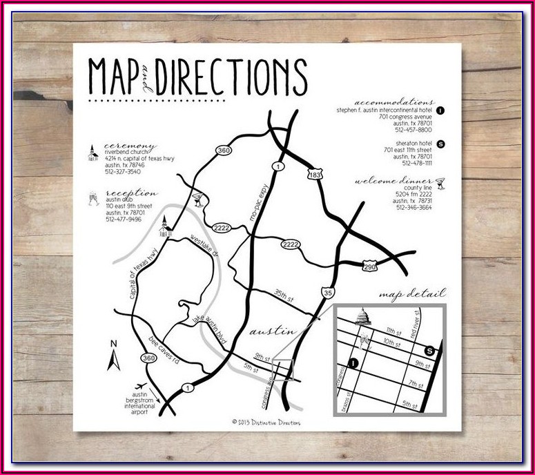 Wedding Invitations With Map Theme