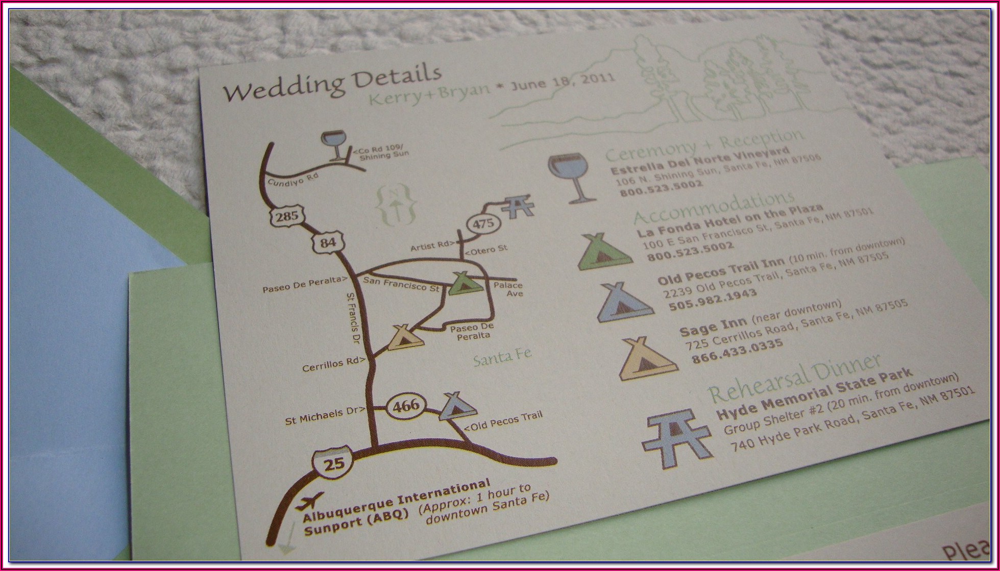 Wedding Invitations With Maps