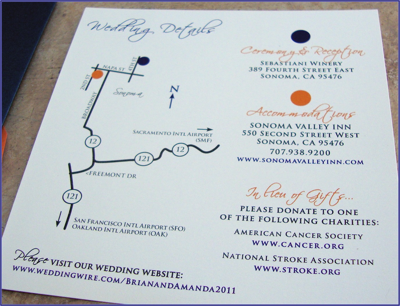 Wedding Reception Map Template