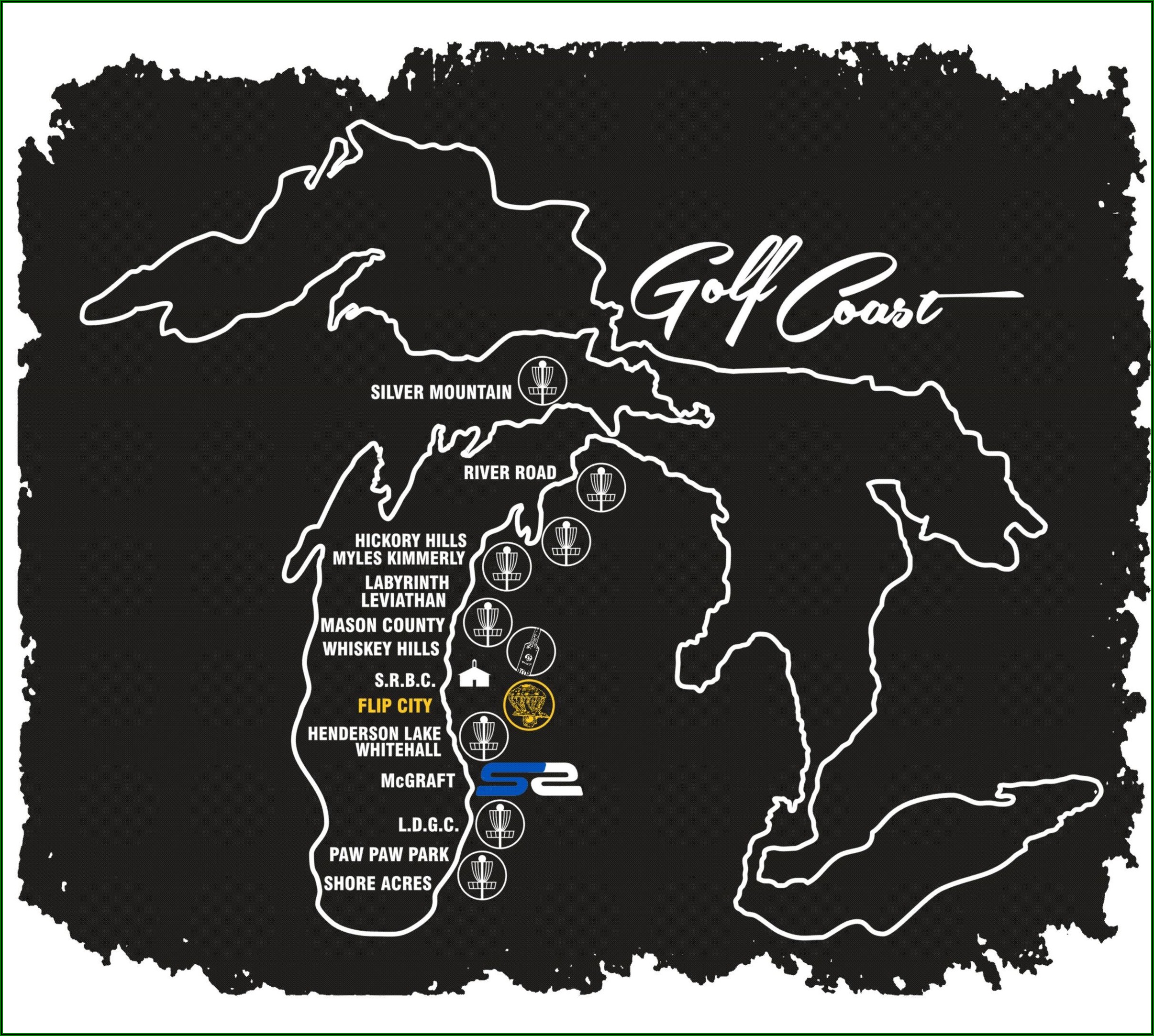 West Michigan Golf Courses Map