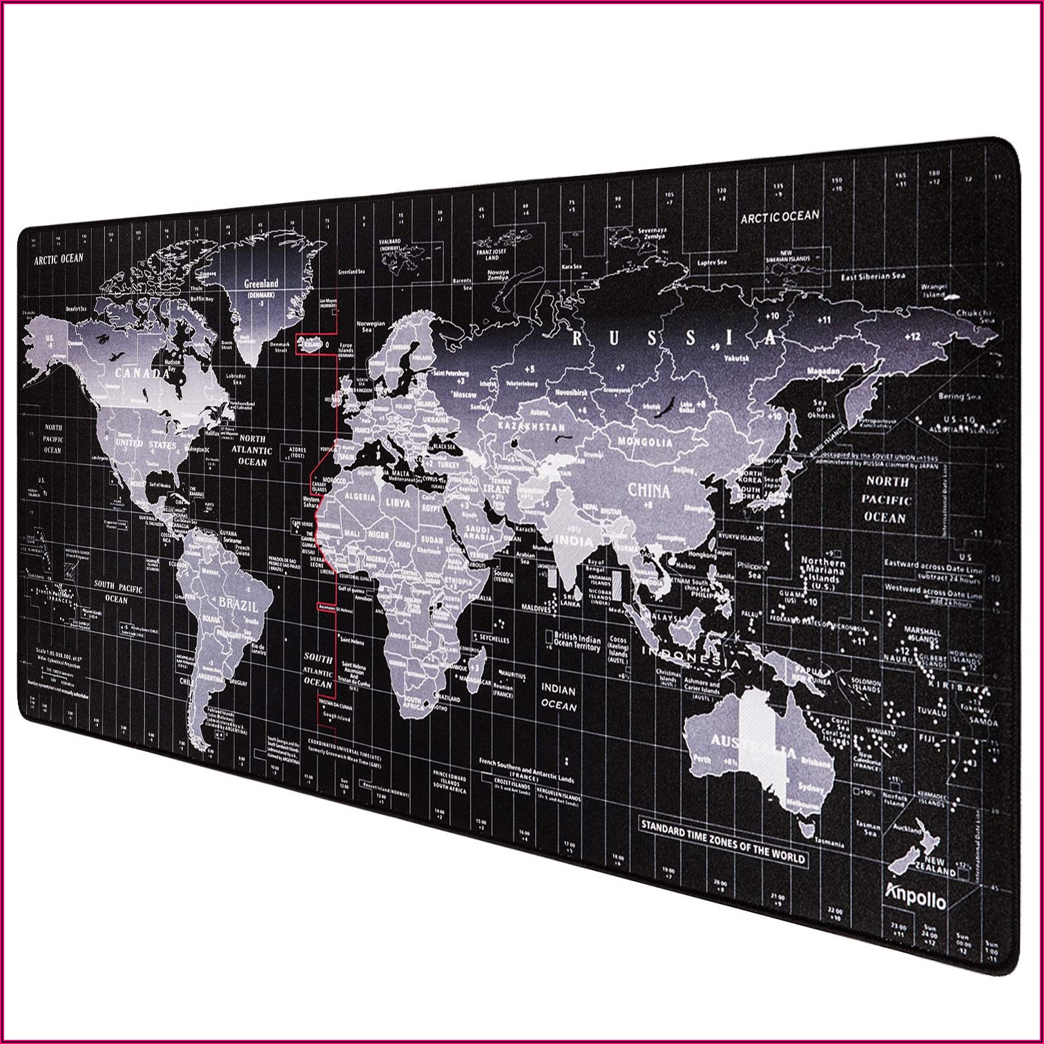 World Map Desk Mat Giant Mouse Pad