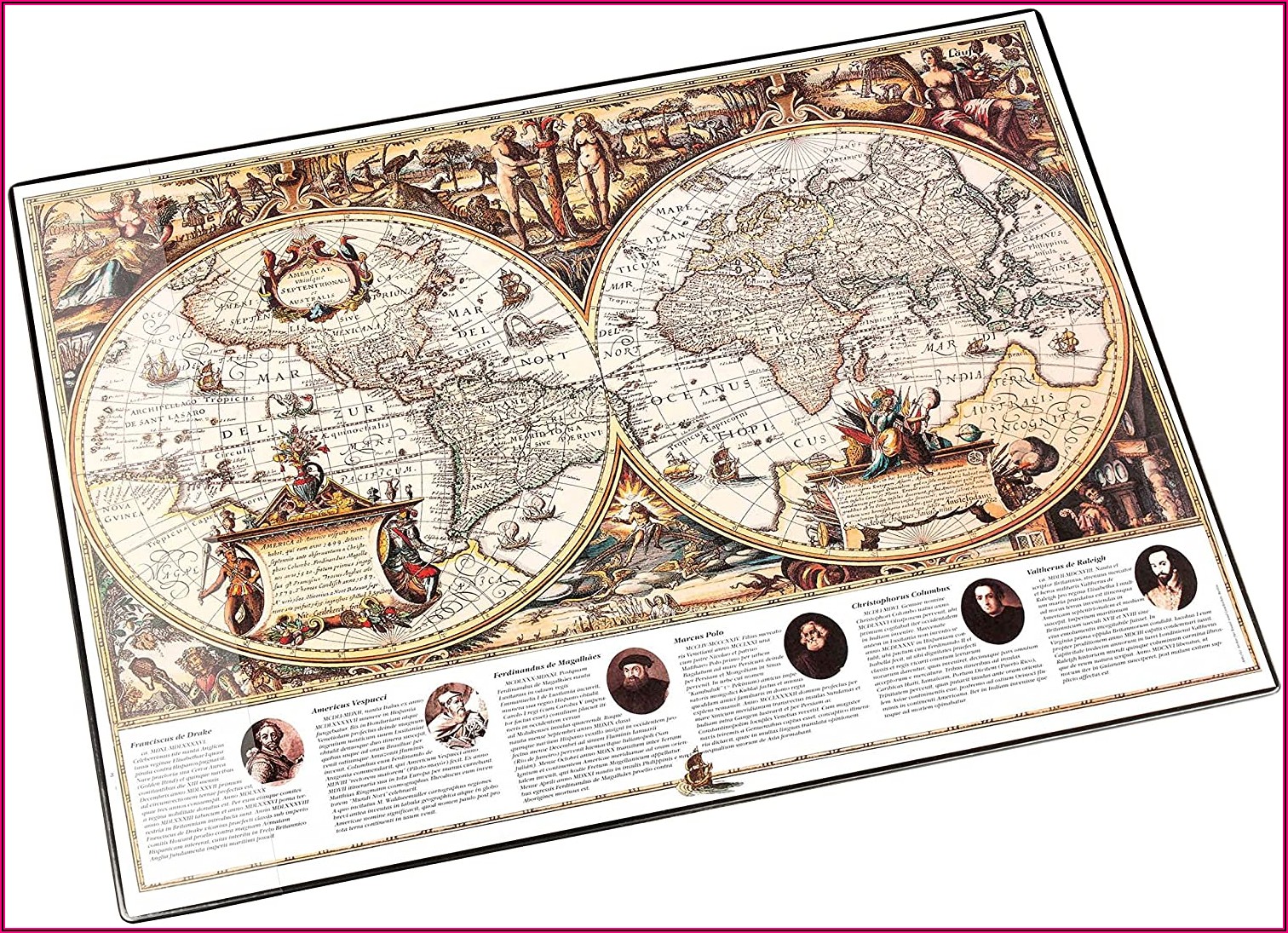 World Map Desk Mats