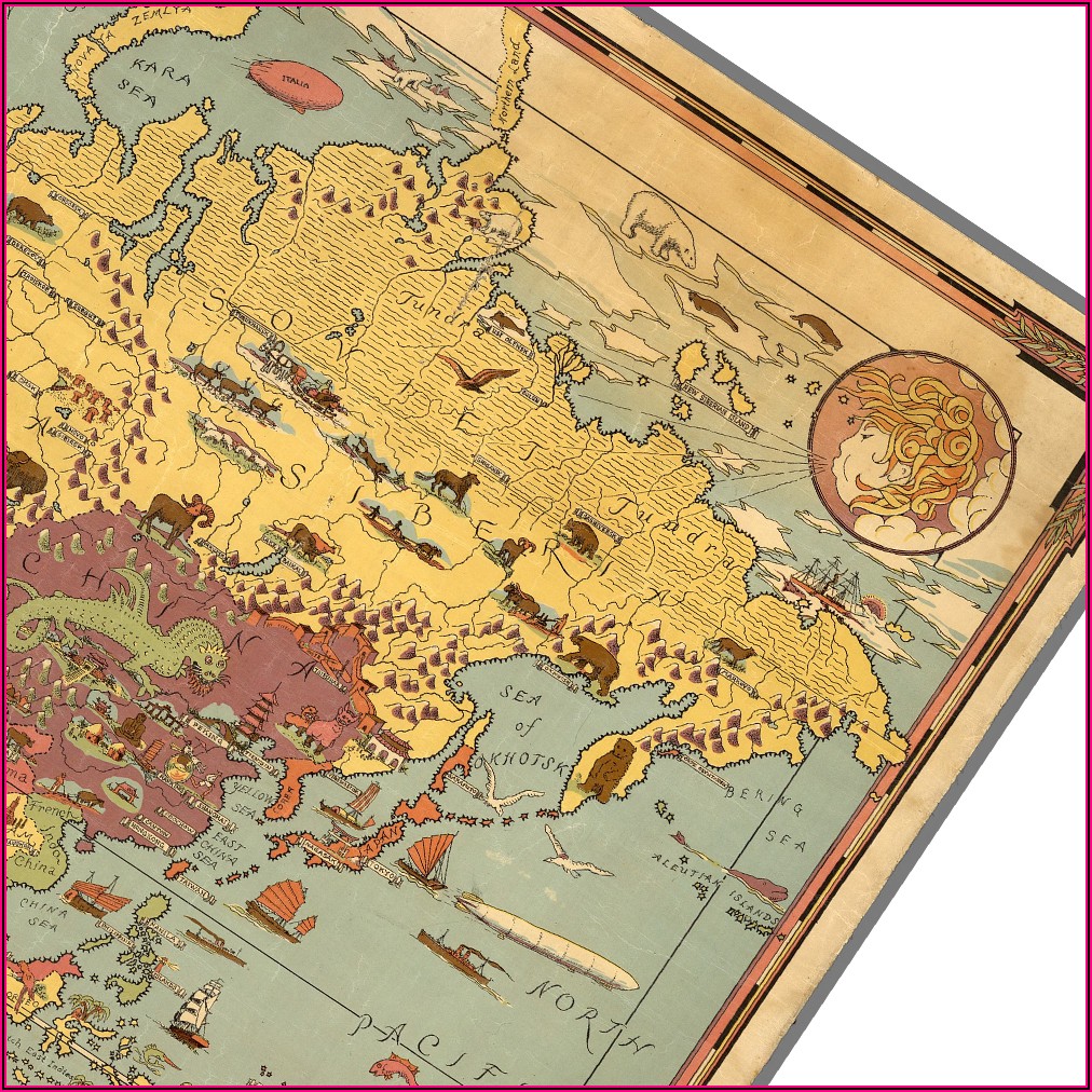 World Map Popular Bookstore