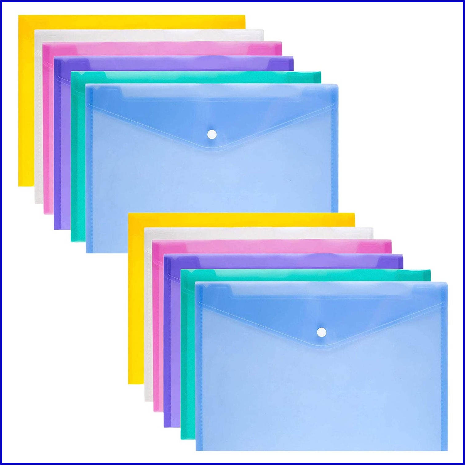 A4 Plastic Envelope Folders
