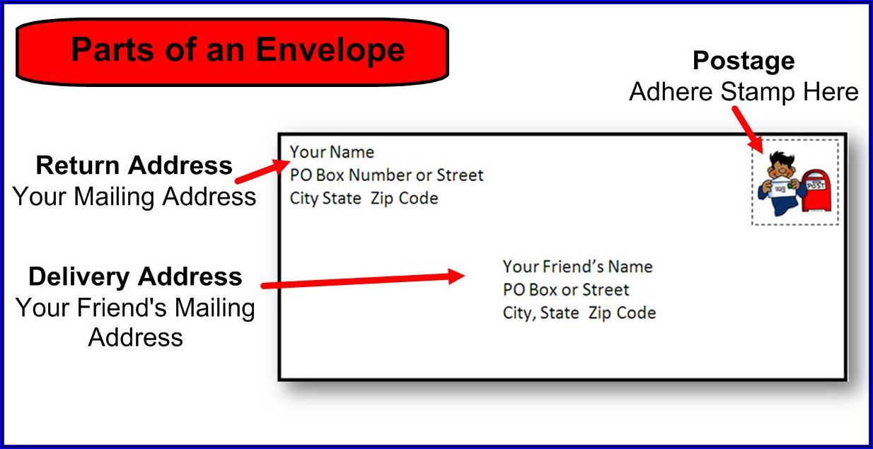 Business Envelope Address Template