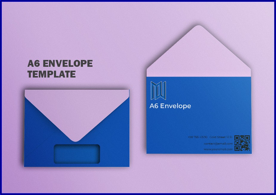 Business Envelope Template Psd