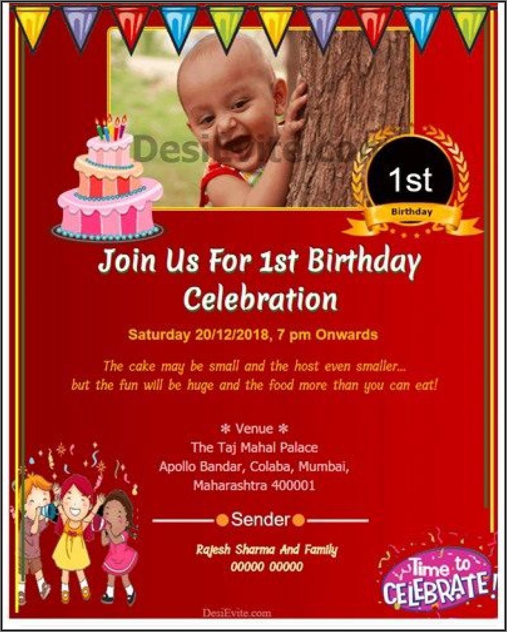 Create Birthday Invitation Card Online Free Download