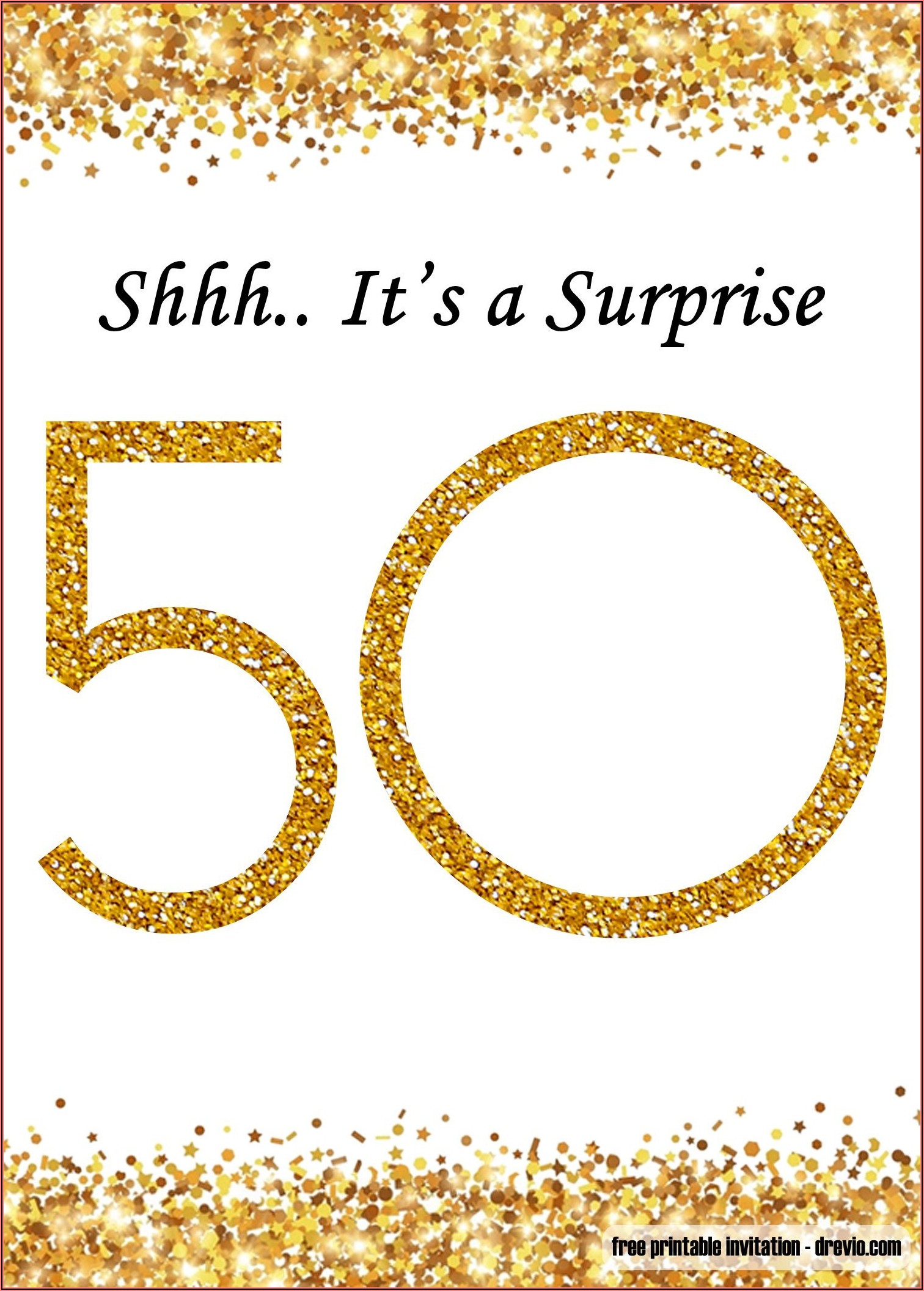Editable 50th Birthday Invitation Templates Microsoft Word