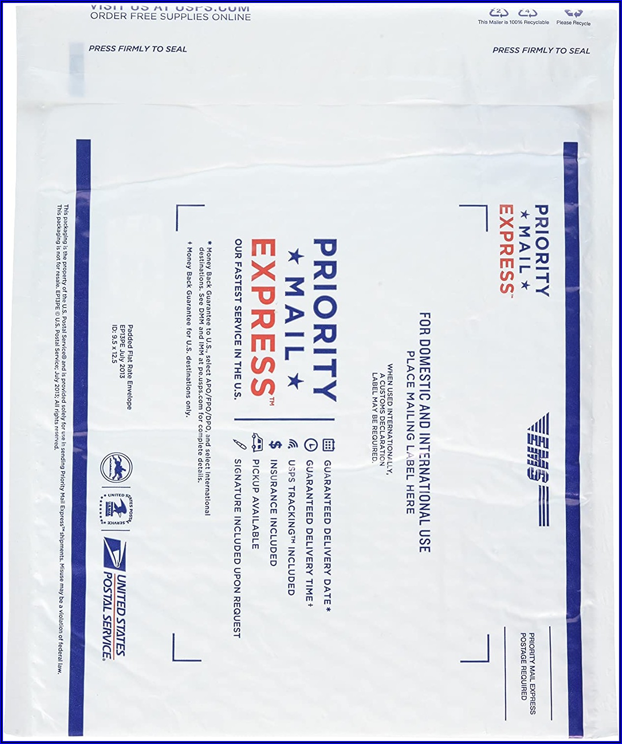 Flat Rate Priority Mail Envelope Usps