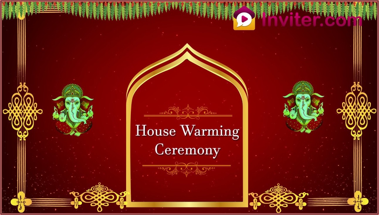 Free Editable Housewarming Invitations Indian