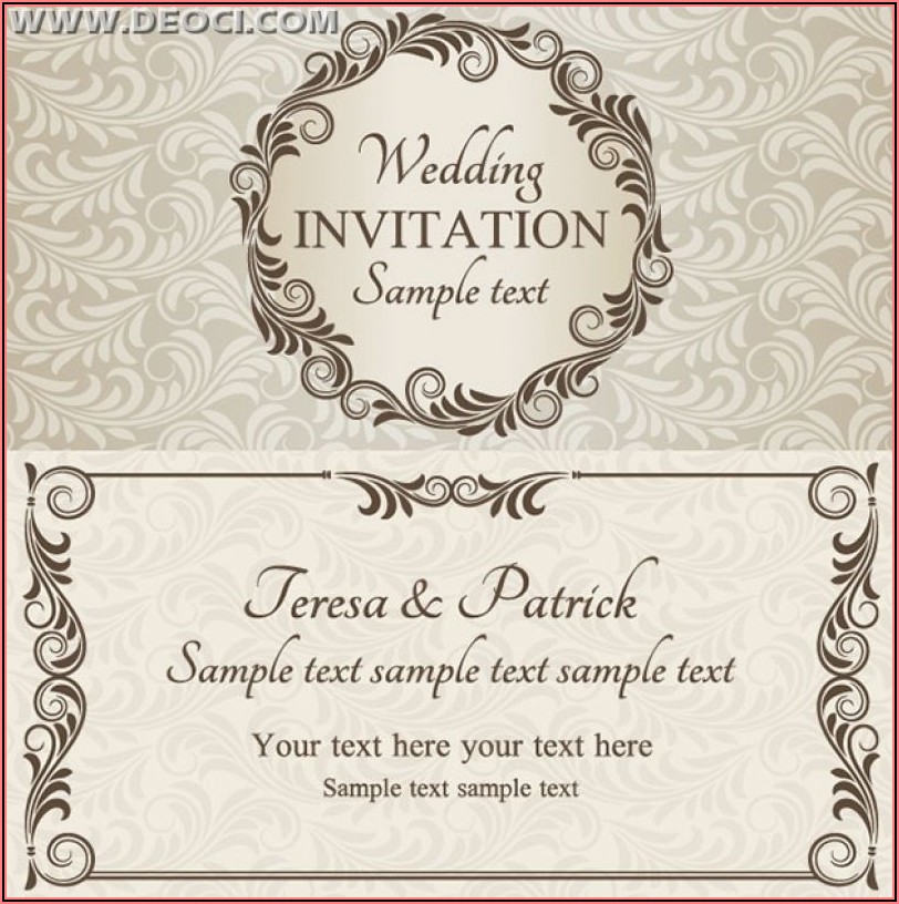 Free Wedding Invitation Design Templates