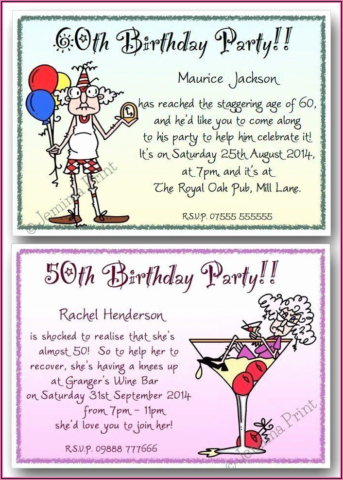 Funny Birthday Invitation Quotes For Adults